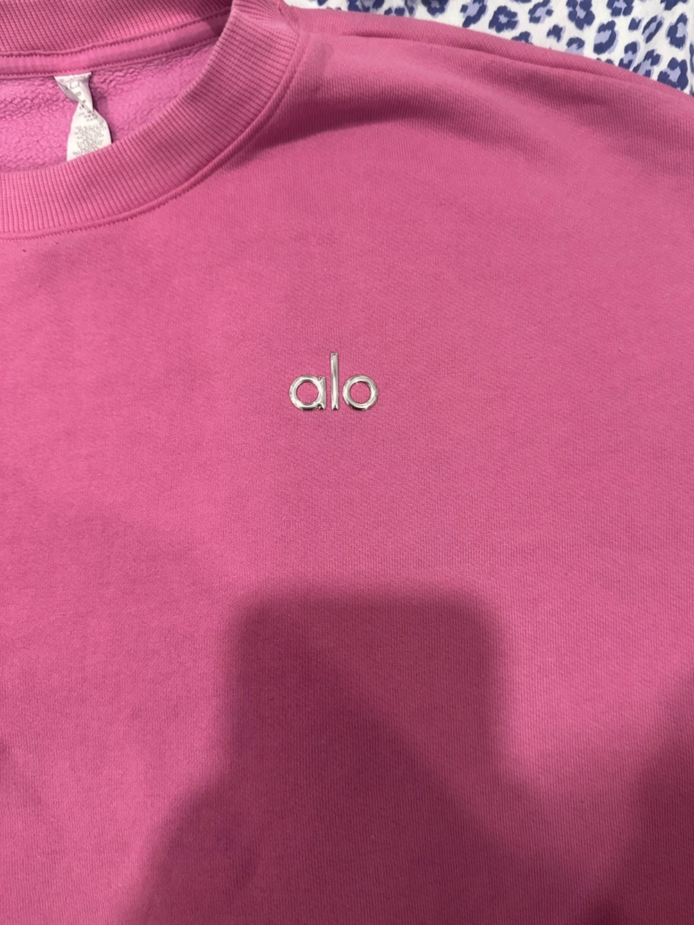 ALO Yoga Hot Pink Crewneck Sweatshirt